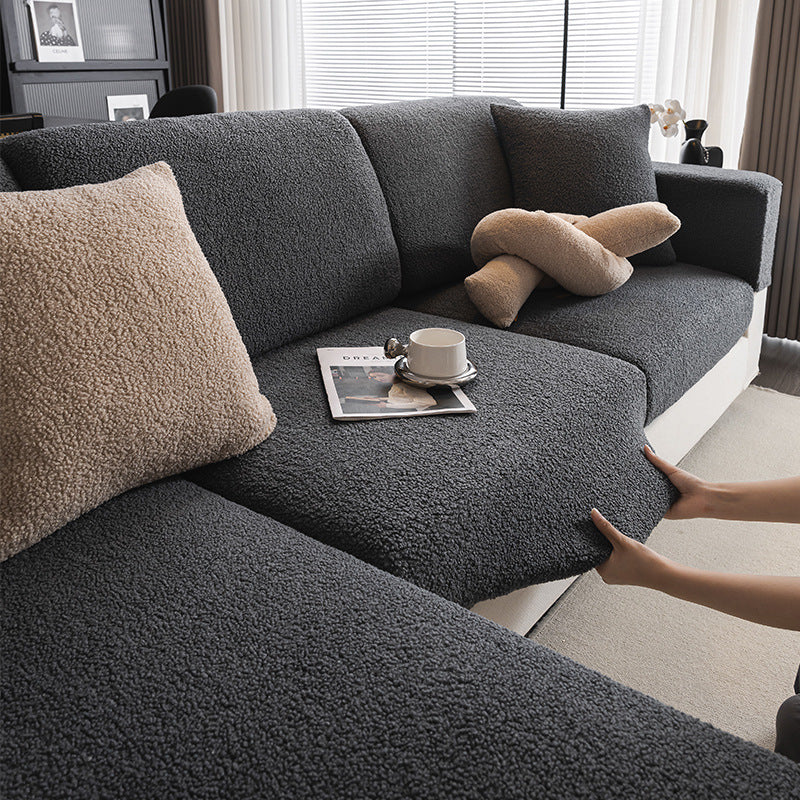Yrsa - Teddy Elastische Bankhoes Voor Losse Kussens