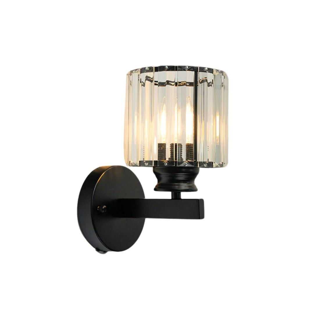 Evara - Geribbeld Glazen Wandlamp