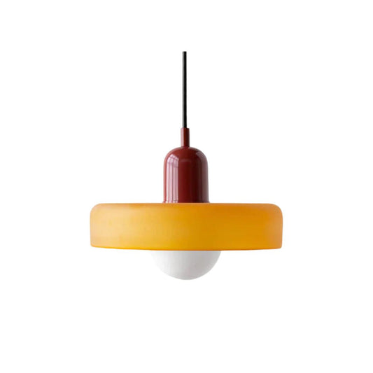 Selva - Bauhaus Retro Hanglamp Gekleurd Glas