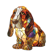 Luvio - Tiffany Stijl Glas Hondenlamp