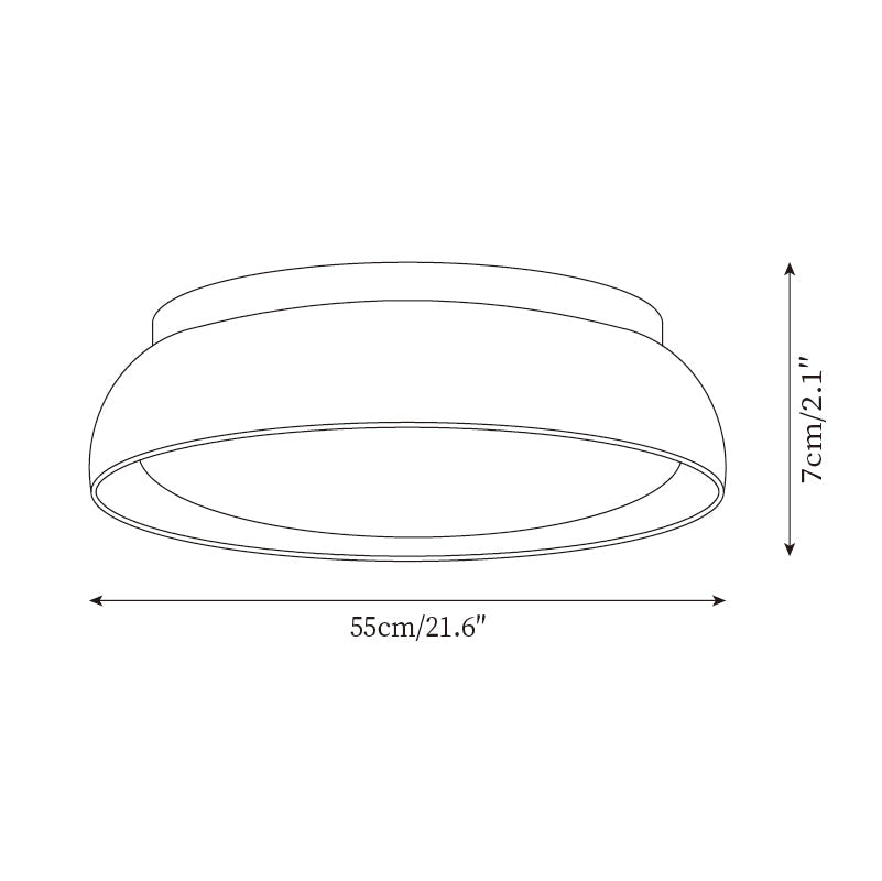 Enya - Travertin LED Plafondlamp met Hout