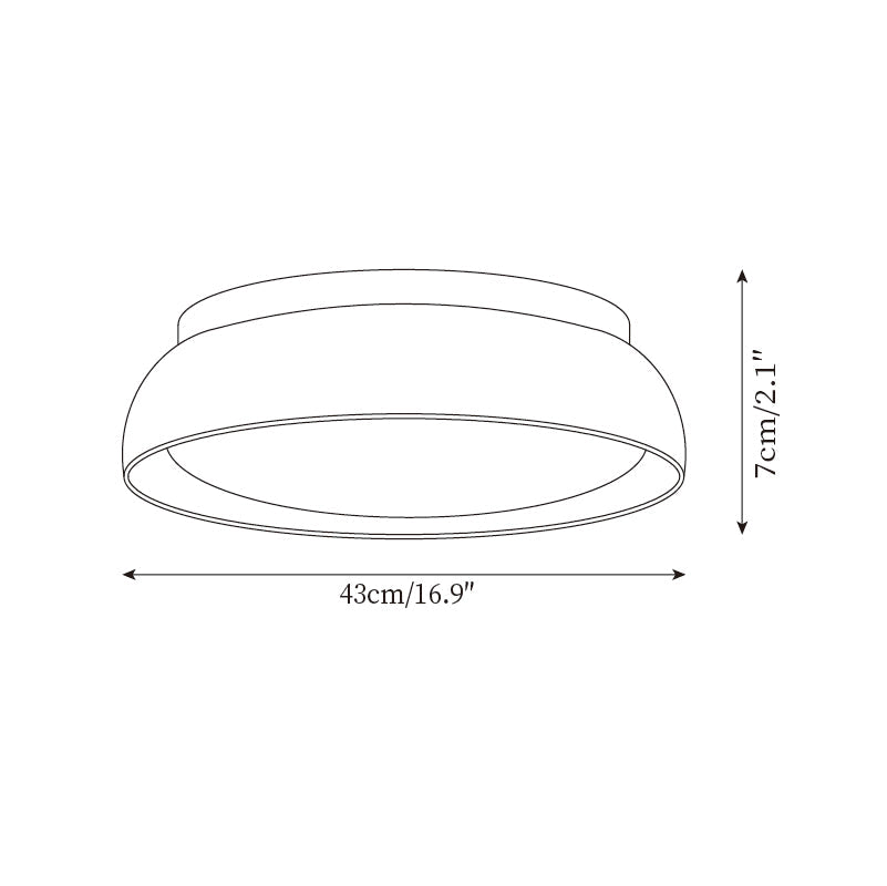 Enya - Travertin LED Plafondlamp met Hout