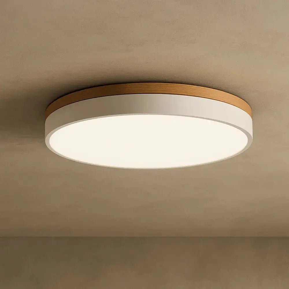 Vira - LED Plafondlamp met Houten Rand
