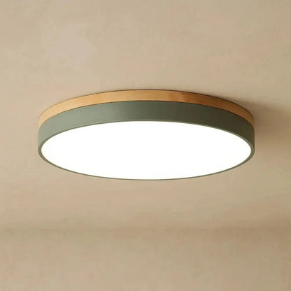 Vira - LED Plafondlamp met Houten Rand
