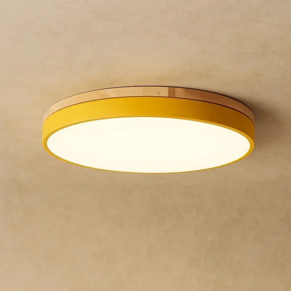 Vira - LED Plafondlamp met Houten Rand