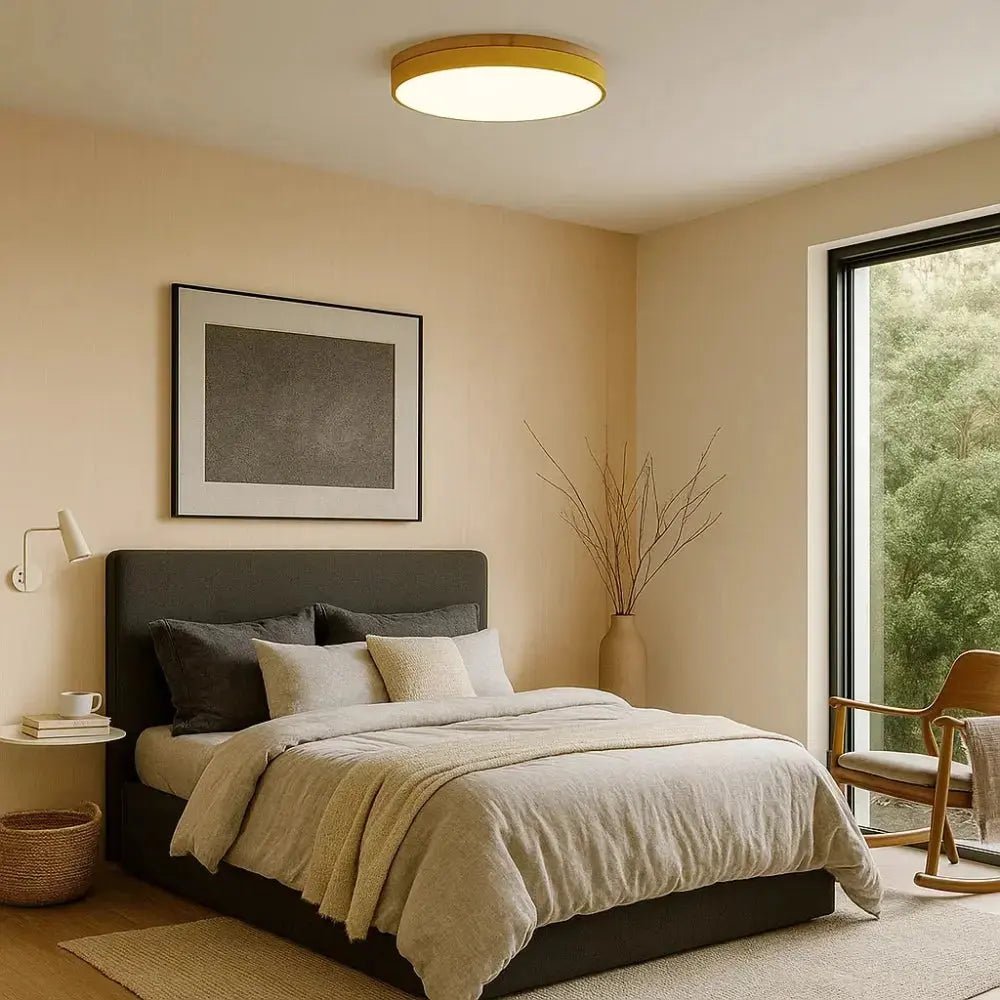 Vira - LED Plafondlamp met Houten Rand