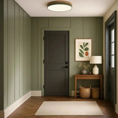 Vira - LED Plafondlamp met Houten Rand