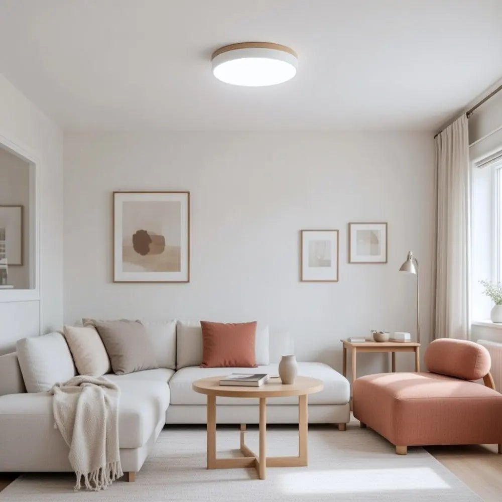 Vira - LED Plafondlamp met Houten Rand
