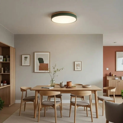 Vira - LED Plafondlamp met Houten Rand
