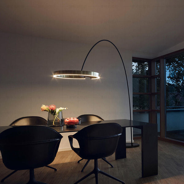 Vela - Moderne Booglamp Vloerlamp