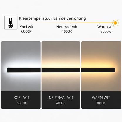 Rask - Lineaire LED Wandlamp Buiten IP65 Modern