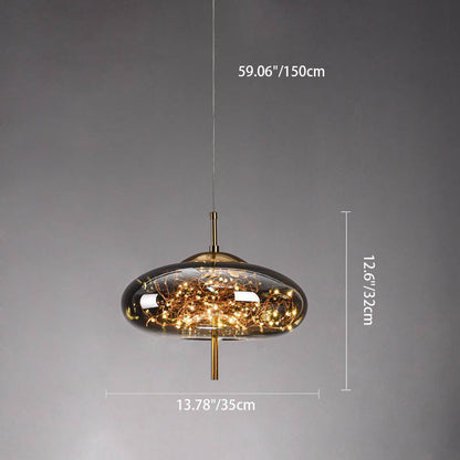Ravi - Glazen LED Hanglamp
