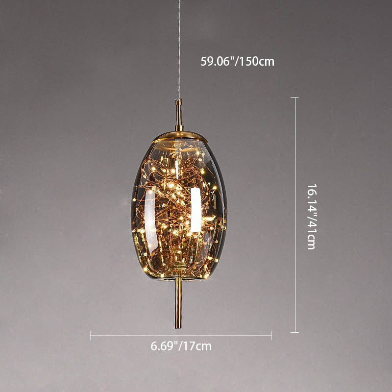 Ravi - Glazen LED Hanglamp