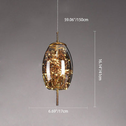 Ravi - Glazen LED Hanglamp