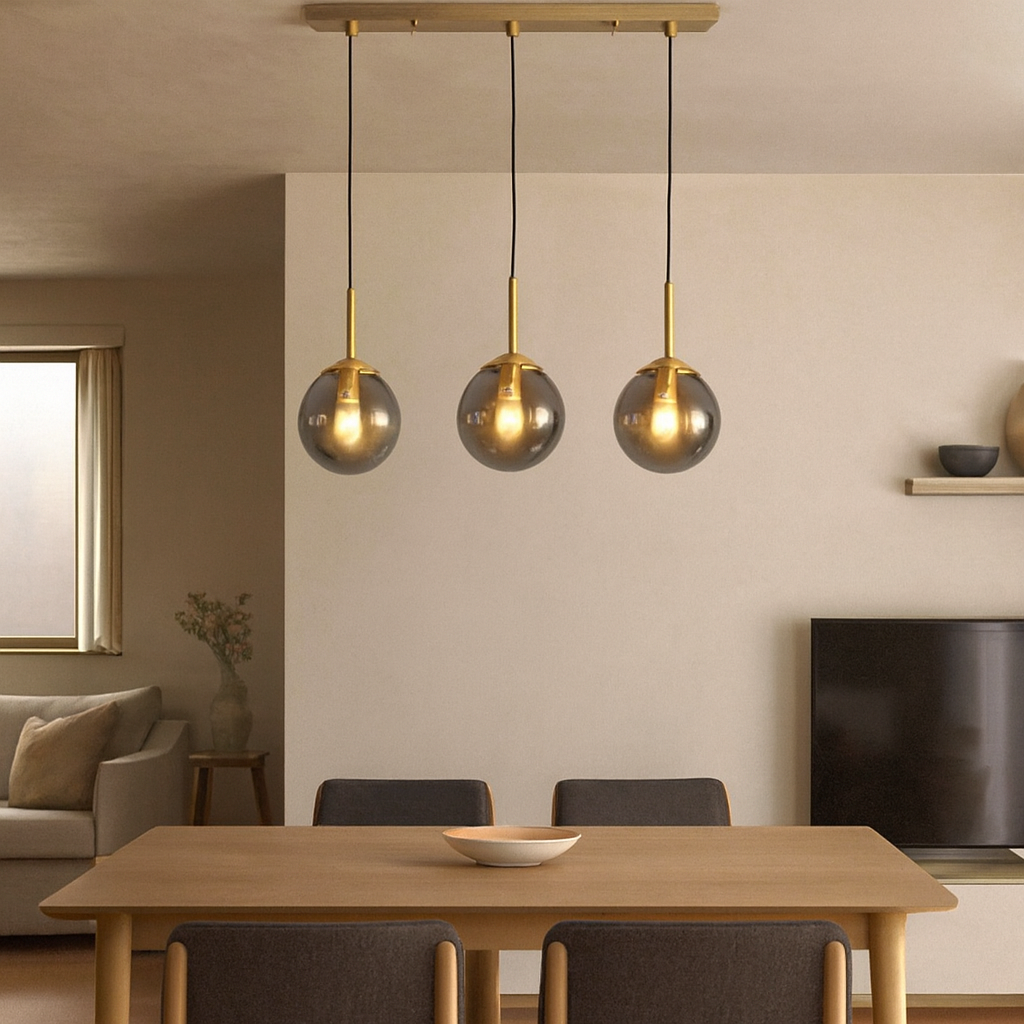 Rune - Glazen Bol Hanglamp Modern
