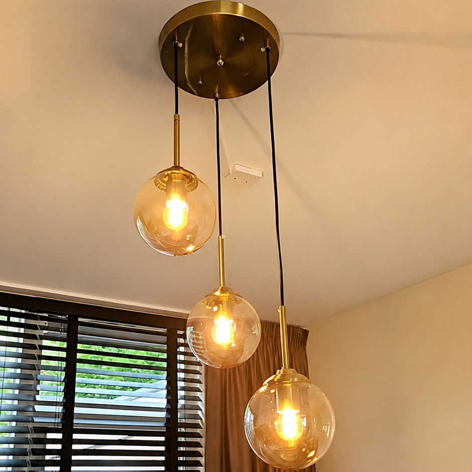 Rune - Glazen Bol Hanglamp Modern