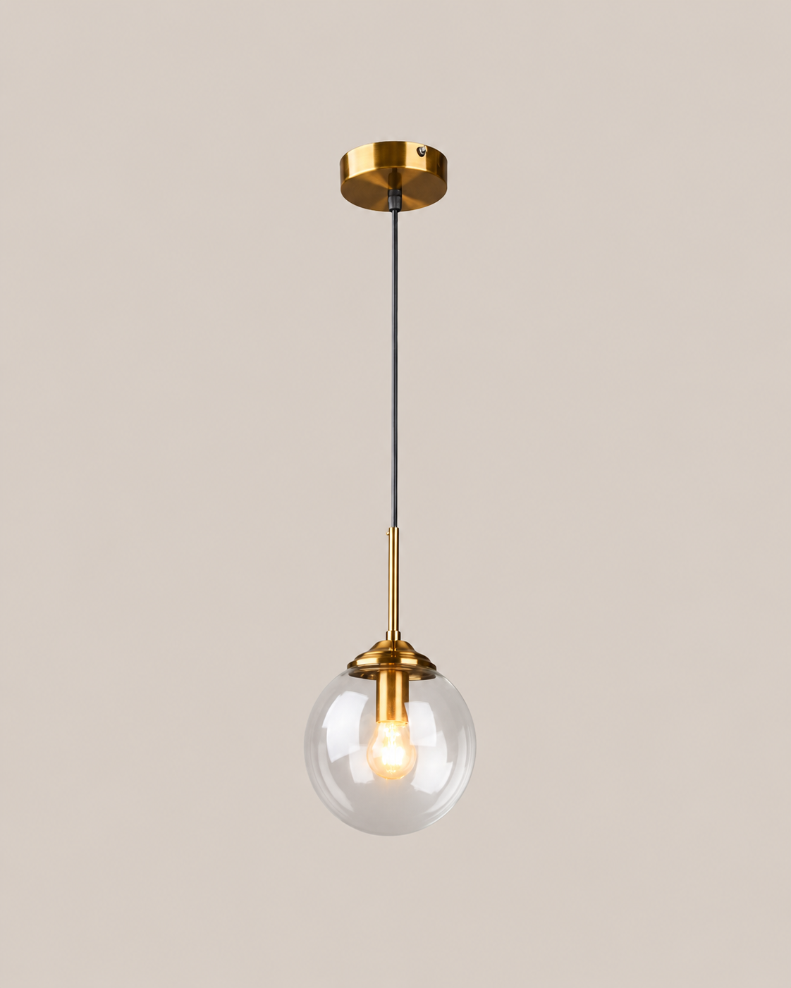 Rune - Glazen Bol Hanglamp Modern