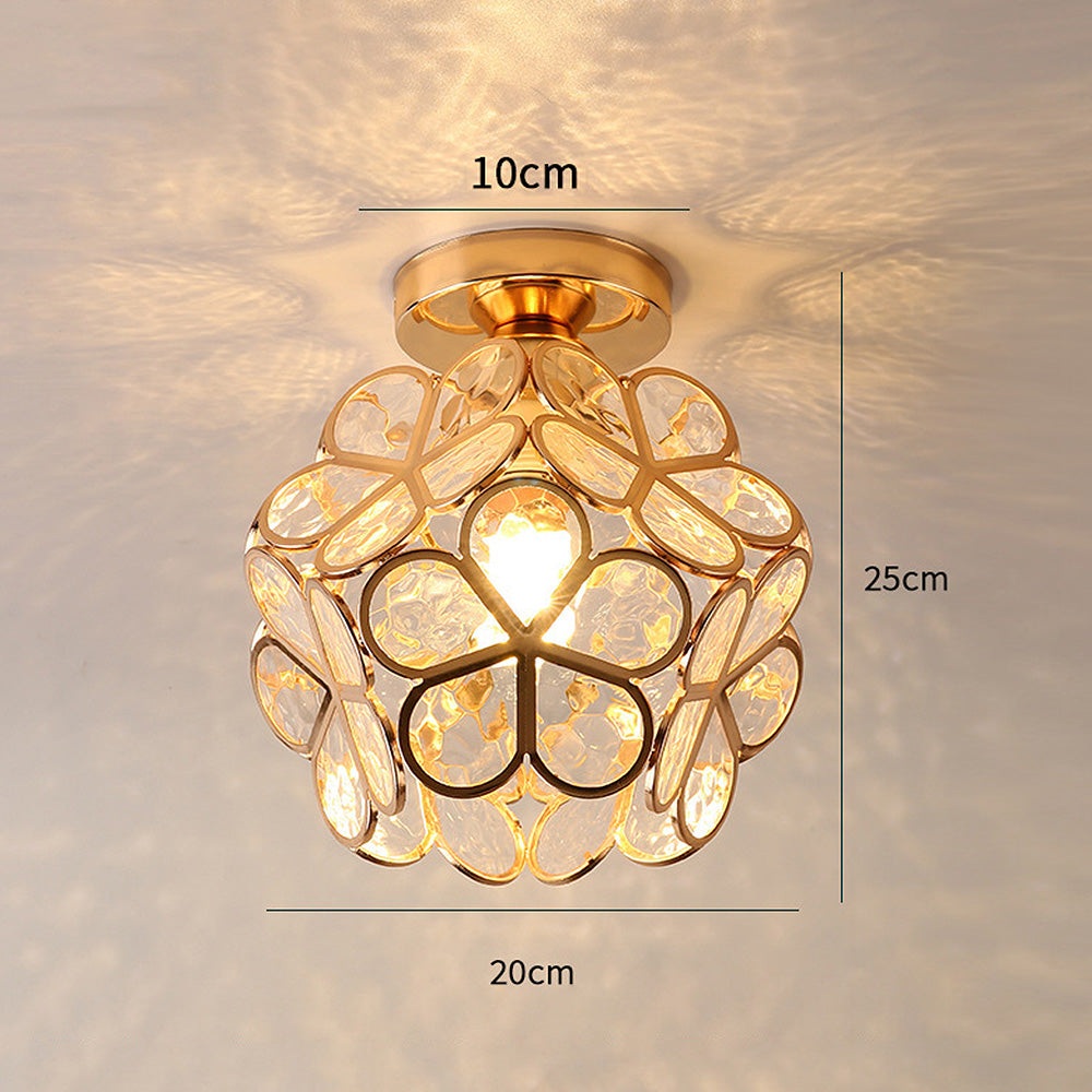 Ivara - Bloemvormige Glazen Plafondlamp