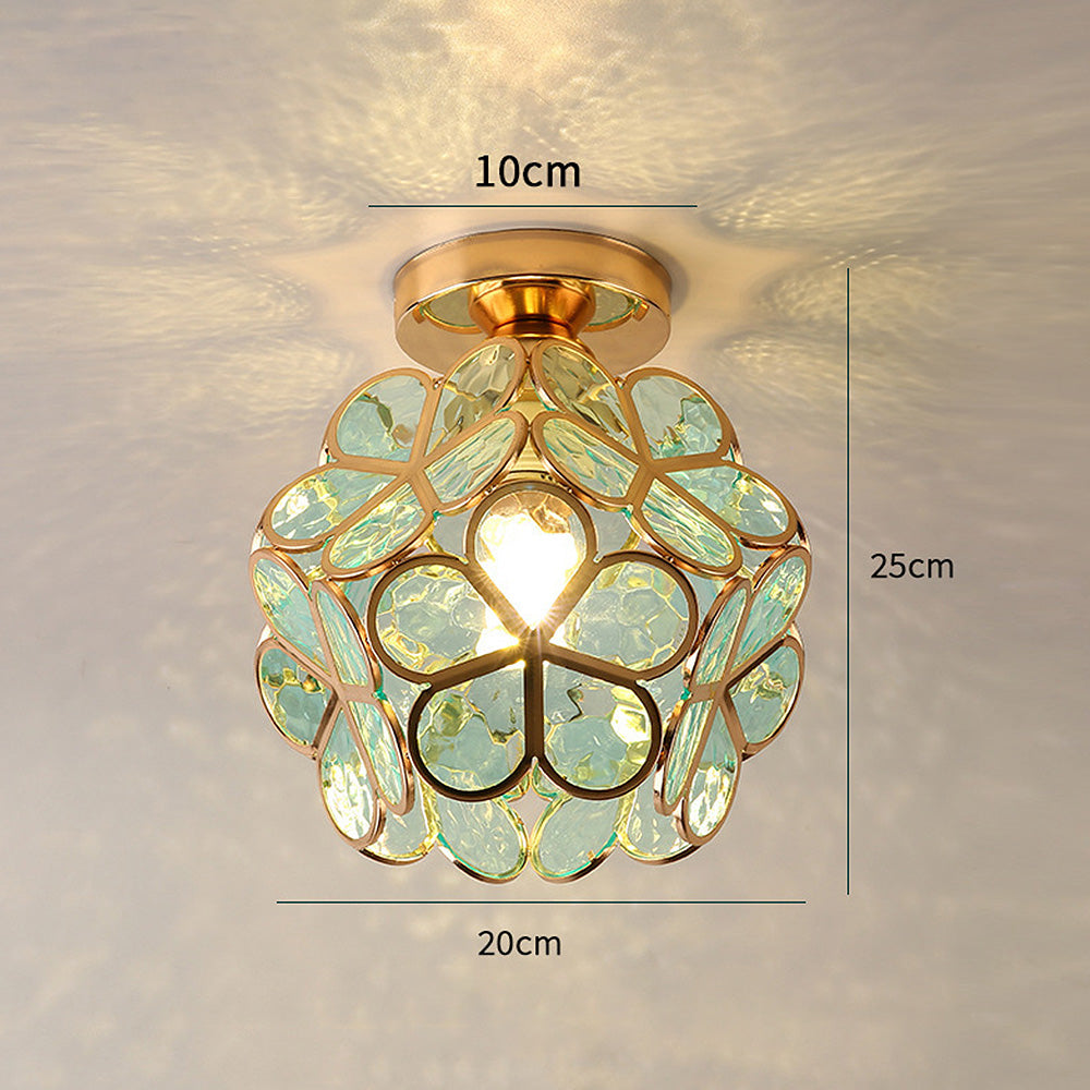 Ivara - Bloemvormige Glazen Plafondlamp