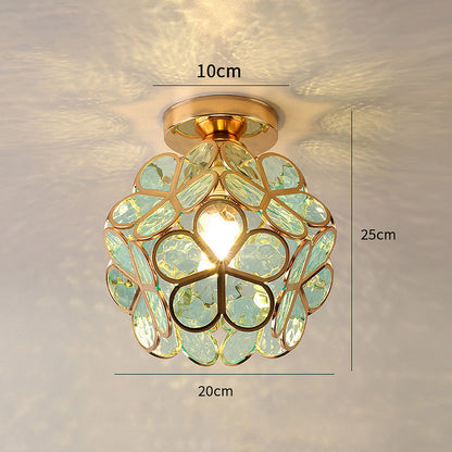 Ivara - Bloemvormige Glazen Plafondlamp