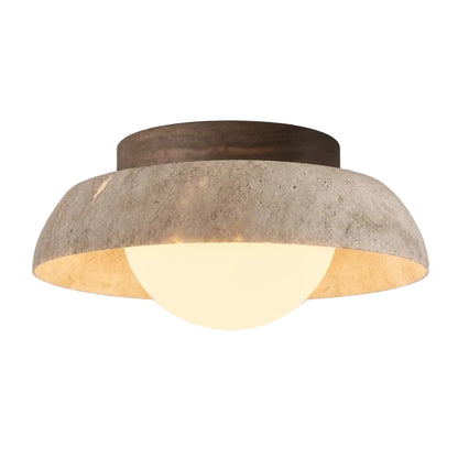 Sano - LED Plafondlamp Travertijn Wabi Sabi