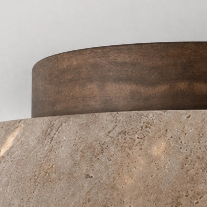 Sano - LED Plafondlamp Travertijn Wabi Sabi