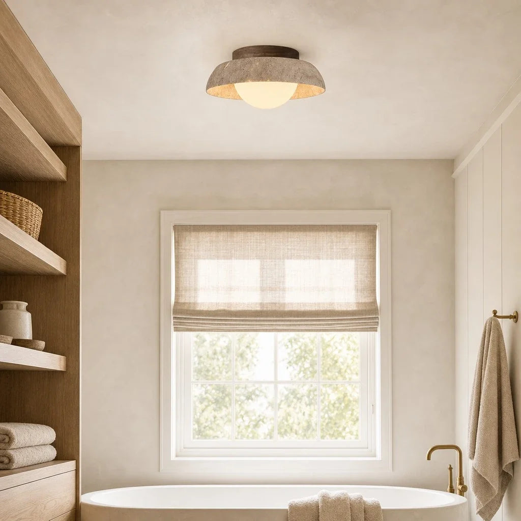 Sano - LED Plafondlamp Travertijn Wabi Sabi