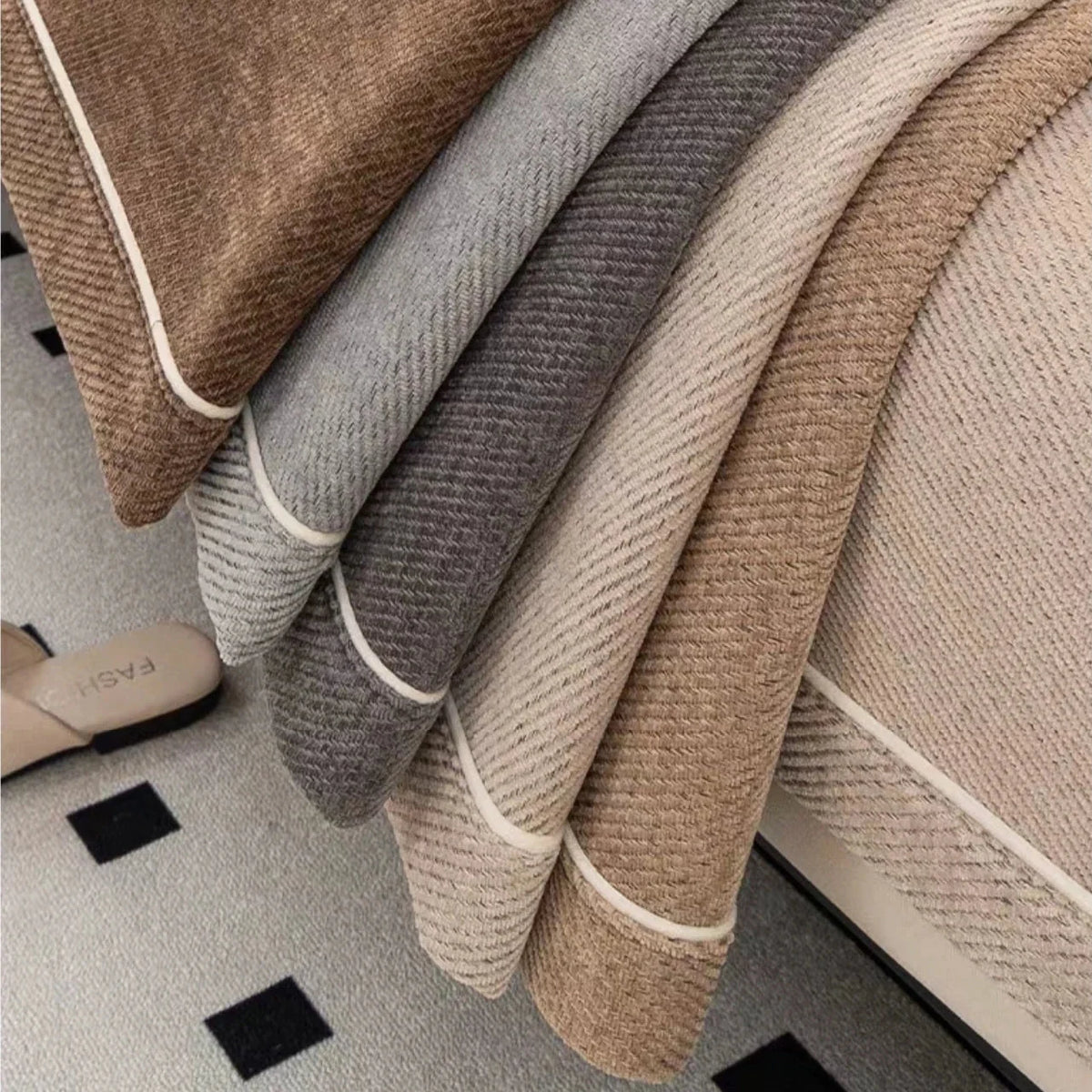 Signe - Antislip Bankhoes Chenille Waterdicht