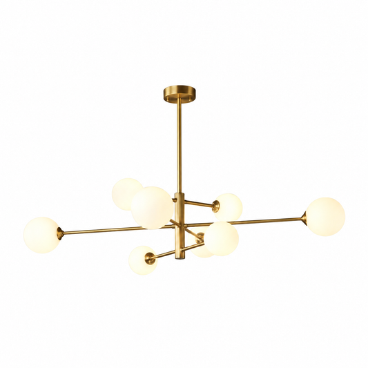 Sova - Sculpturale Hanglamp met Glazen Bollen