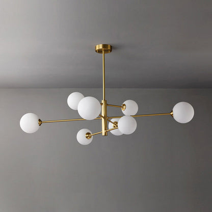 Sova - Sculpturale Hanglamp met Glazen Bollen