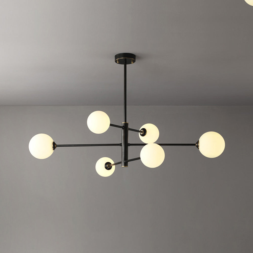 Sova - Sculpturale Hanglamp met Glazen Bollen