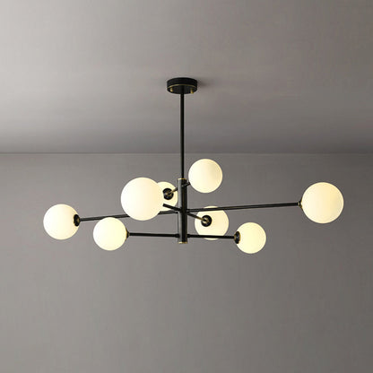 Sova - Sculpturale Hanglamp met Glazen Bollen