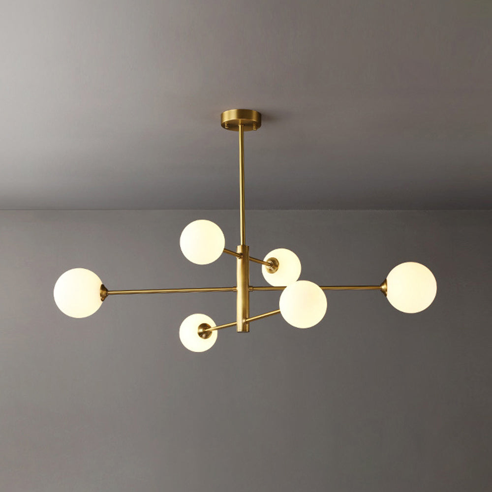Sova - Sculpturale Hanglamp met Glazen Bollen