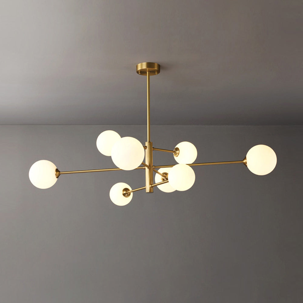 Sova - Sculpturale Hanglamp met Glazen Bollen