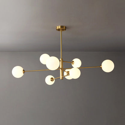Sova - Sculpturale Hanglamp met Glazen Bollen