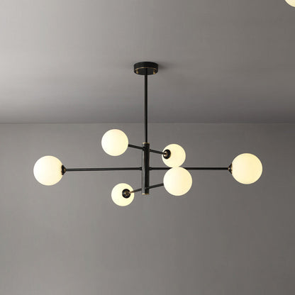 Sova - Sculpturale Hanglamp met Glazen Bollen