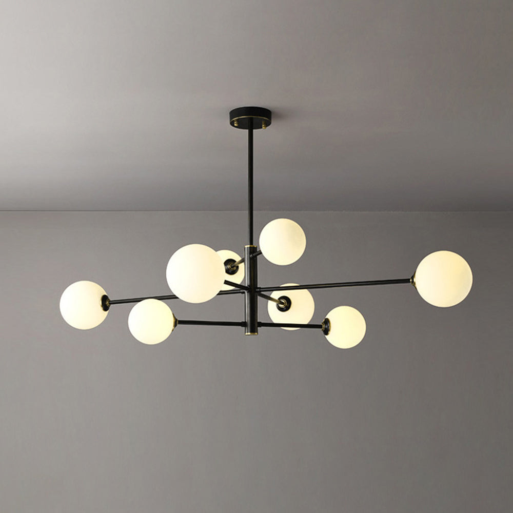 Sova - Sculpturale Hanglamp met Glazen Bollen