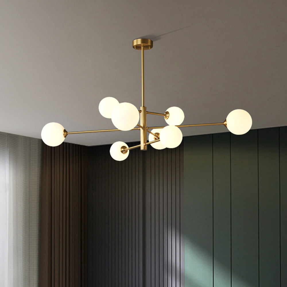 Sova - Sculpturale Hanglamp met Glazen Bollen