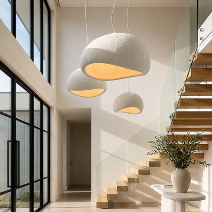 Suna - Ronde Hanglamp Japandi Wabi Sabi Stijl