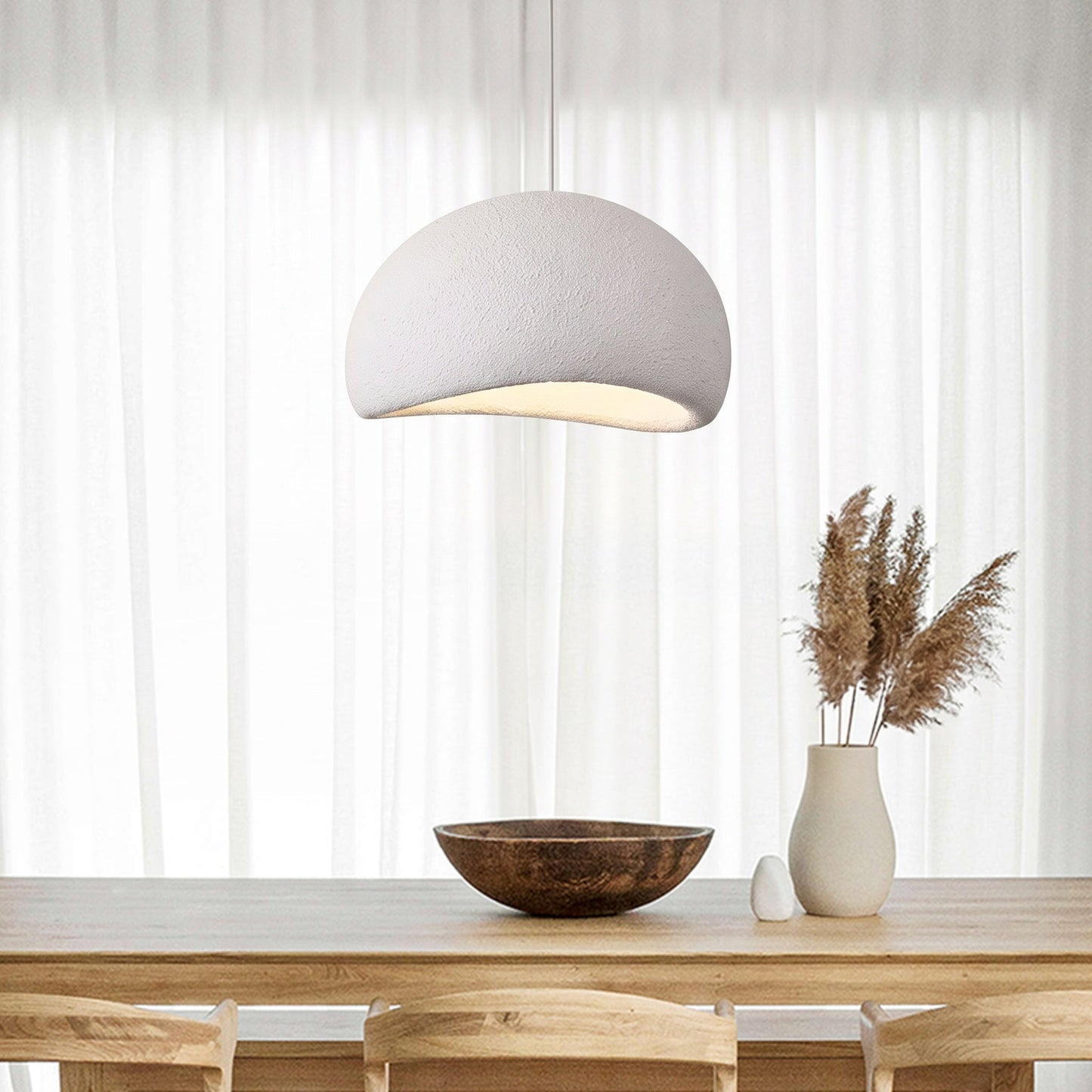 Suna - Ronde Hanglamp Japandi Wabi Sabi Stijl