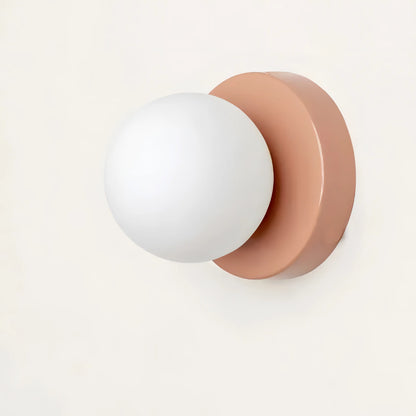 Sunna - Ronde Wandlamp met Glazen Bol Scandinavisch