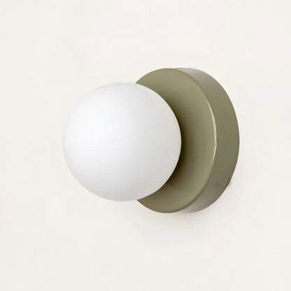 Sunna - Ronde Wandlamp met Glazen Bol Scandinavisch