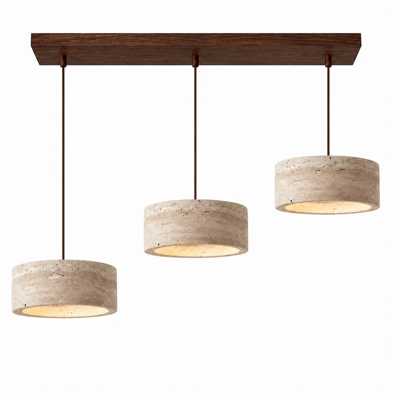 Terra - Travertijn Cilinder Ronde Hanglamp