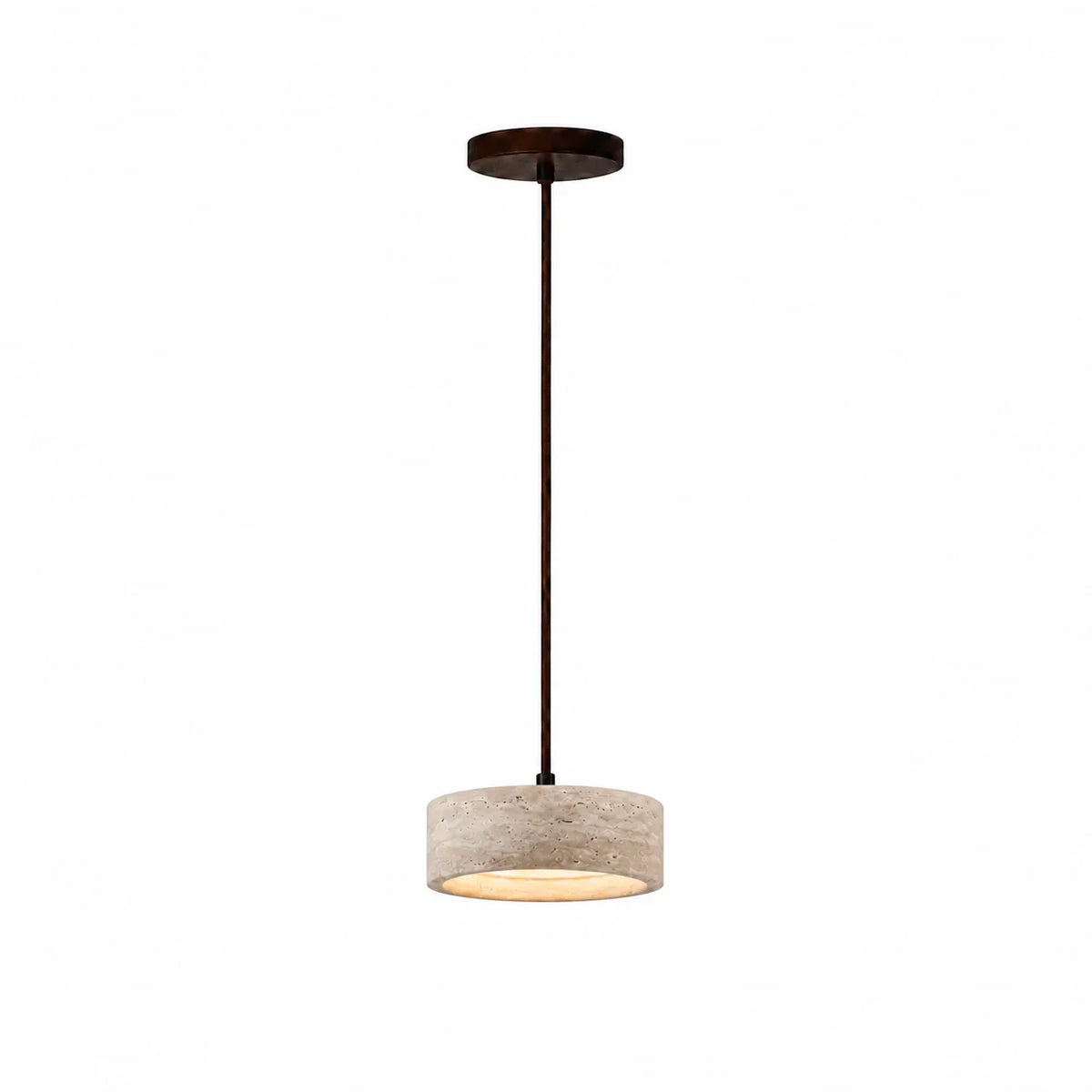 Terra - Travertijn Cilinder Ronde Hanglamp