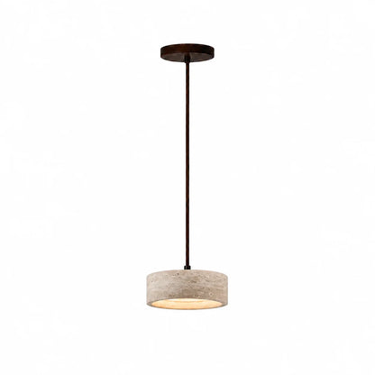 Terra - Travertijn Cilinder Ronde Hanglamp