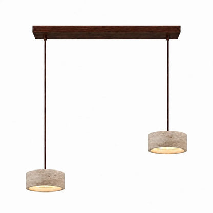 Terra - Travertijn Cilinder Ronde Hanglamp