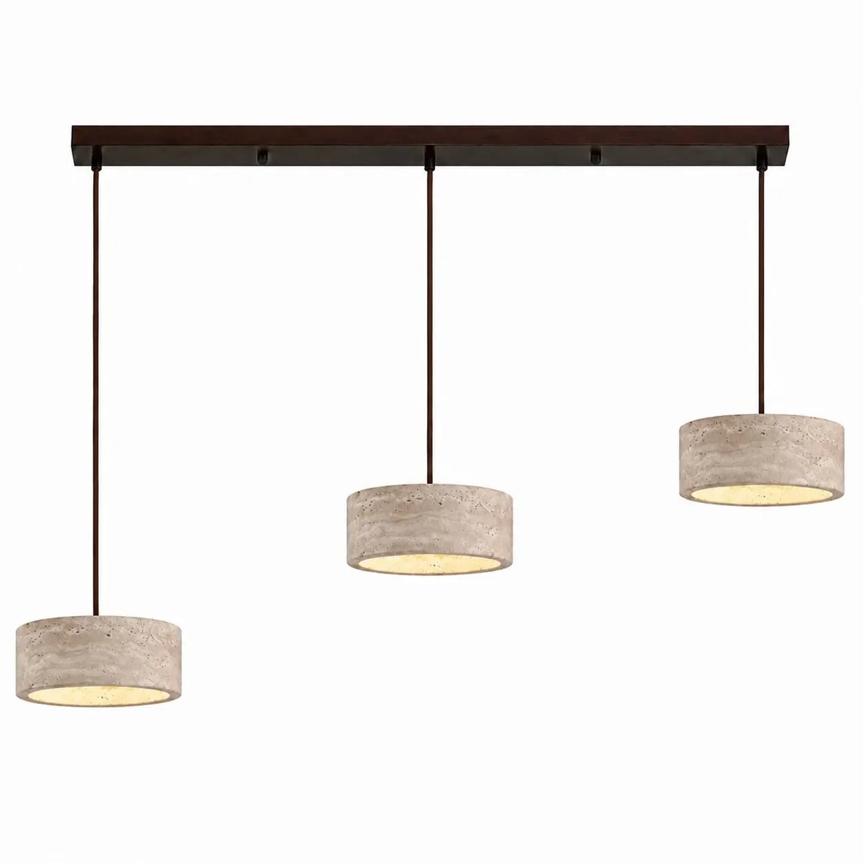 Terra - Travertijn Cilinder Ronde Hanglamp