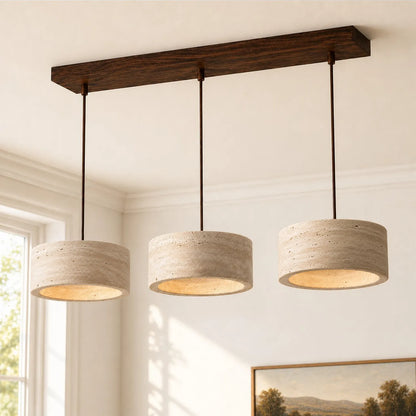 Terra - Travertijn Cilinder Ronde Hanglamp