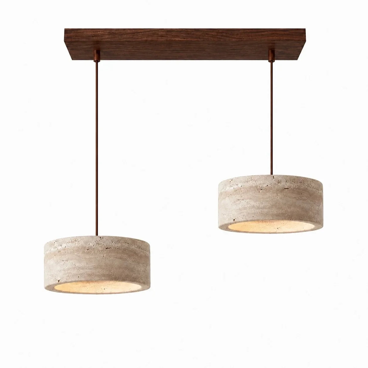 Terra - Travertijn Cilinder Ronde Hanglamp