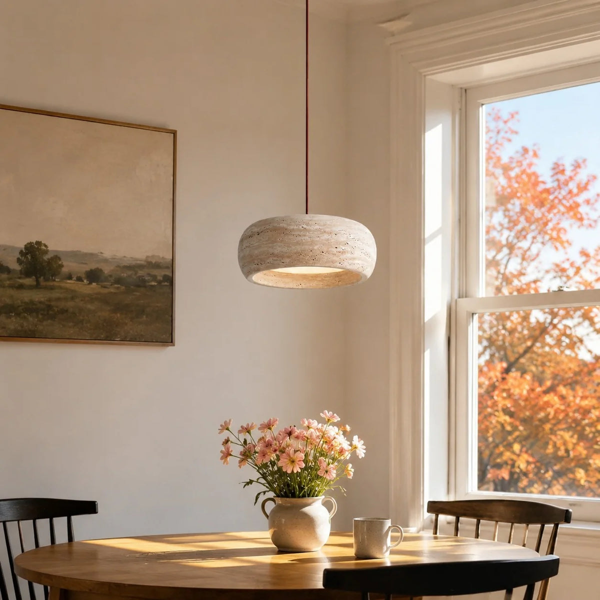 Terra - Travertijn Ronde Hanglamp